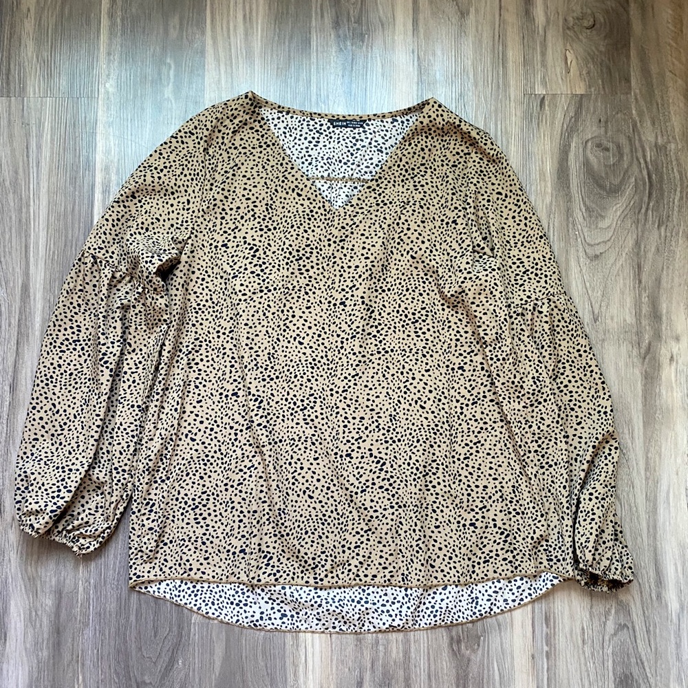 Cheetah Print Blouse